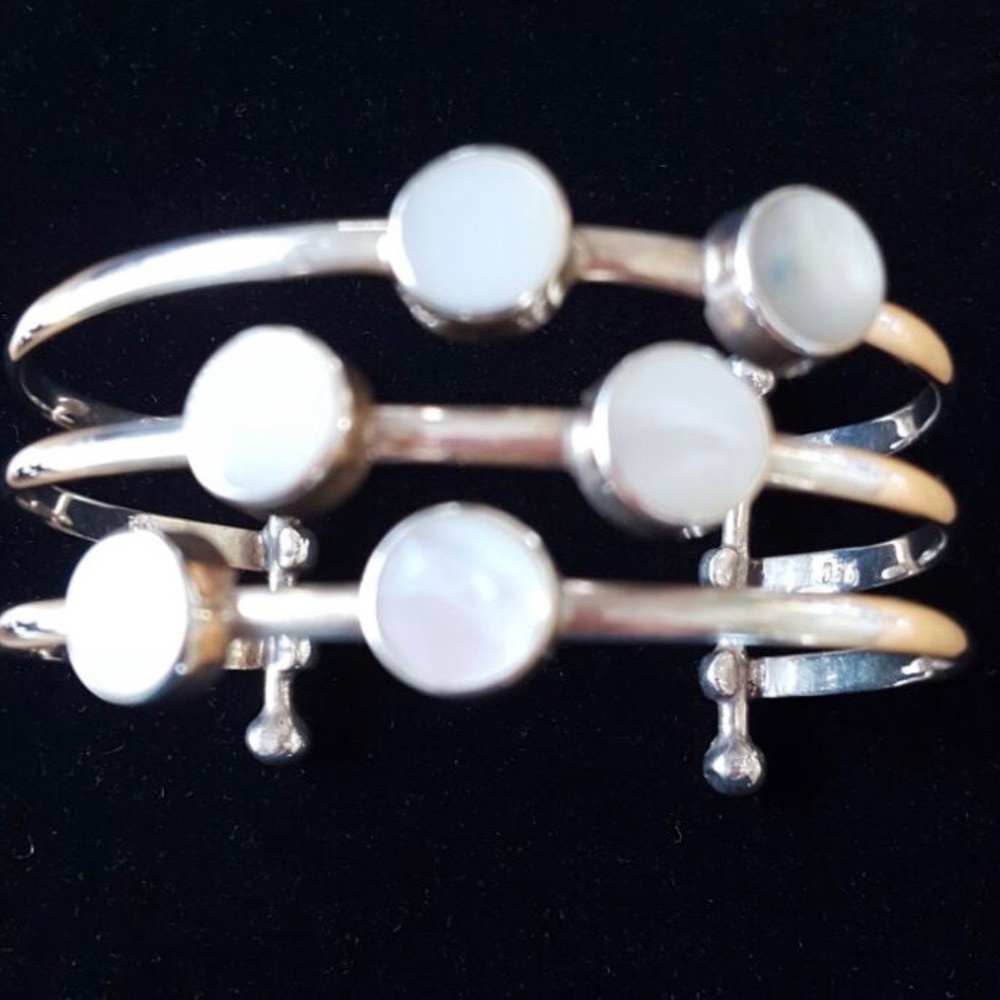 New Solid Peruvian Silver 950 Bracelet - image 1